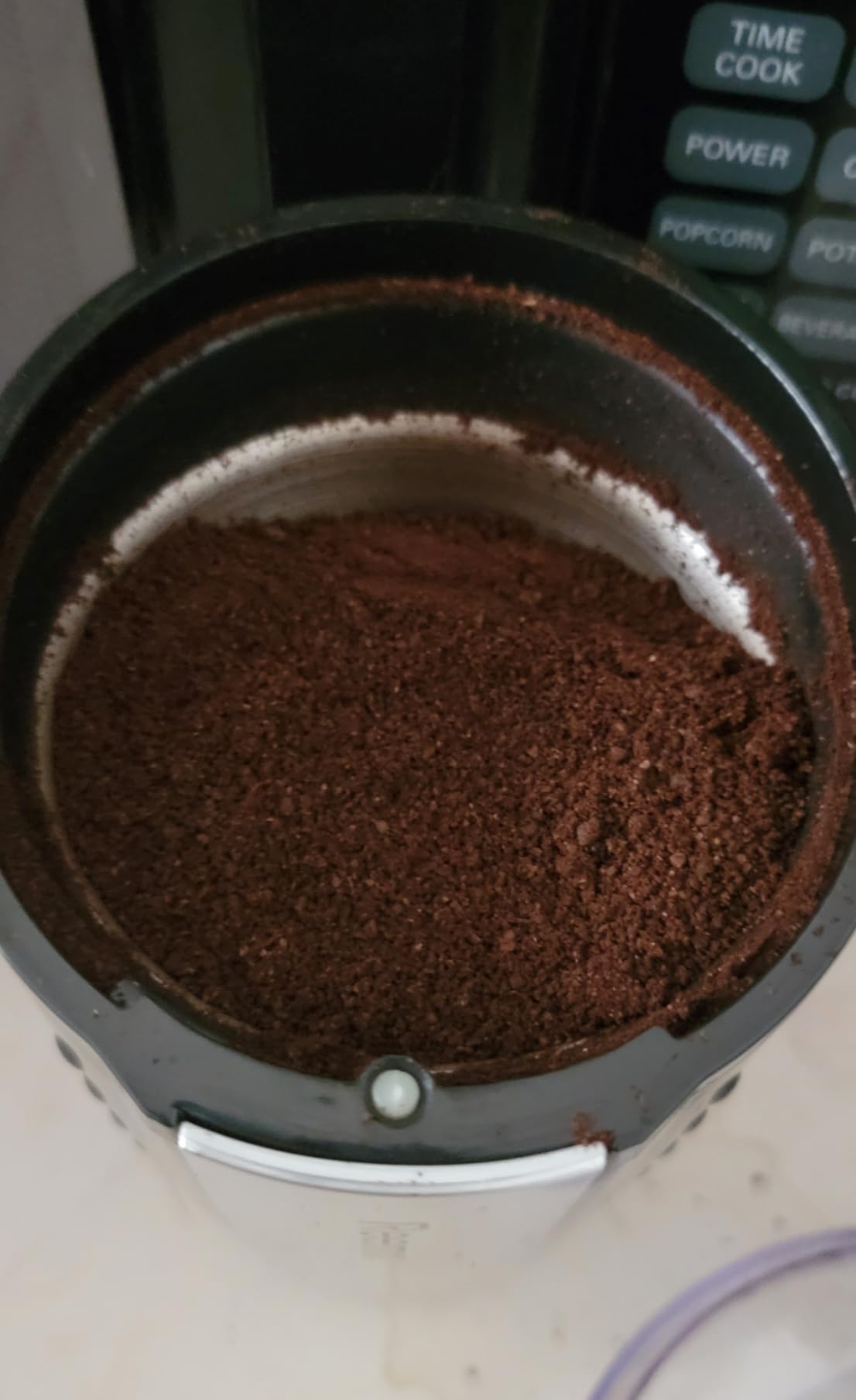 Coffee Grinder, Electric Coffee Grinder with 3.5Oz Large capacity, One-Touch Coffee and Spice Grinder with Stainless Blade, Cleaner Brush And Spoon for Home Use (Black) customer photo 1