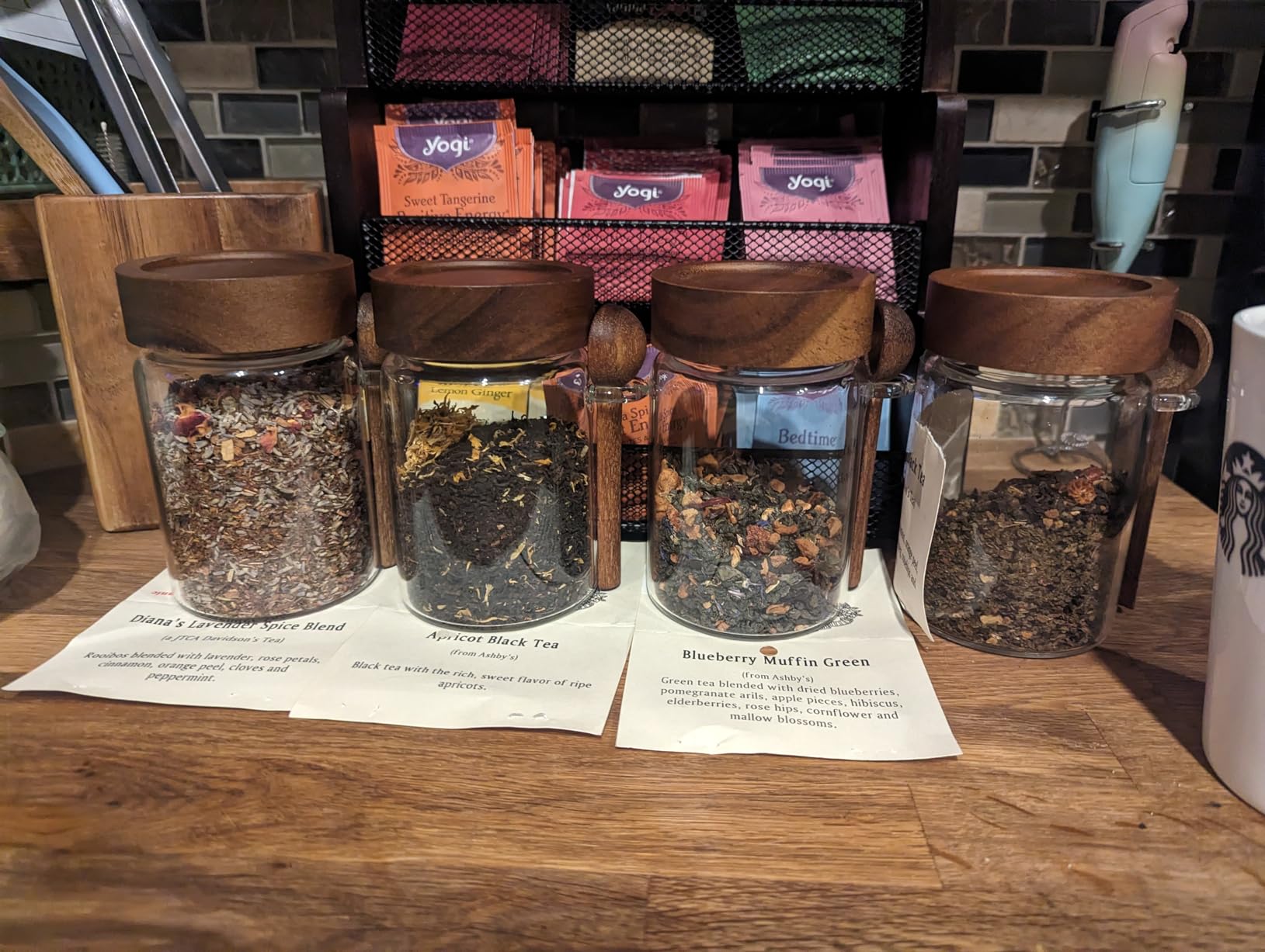 SAIOOL Loose Leaf Tea Storage Canister Set, 4 Pieces, 16 OZ customer photo 1
