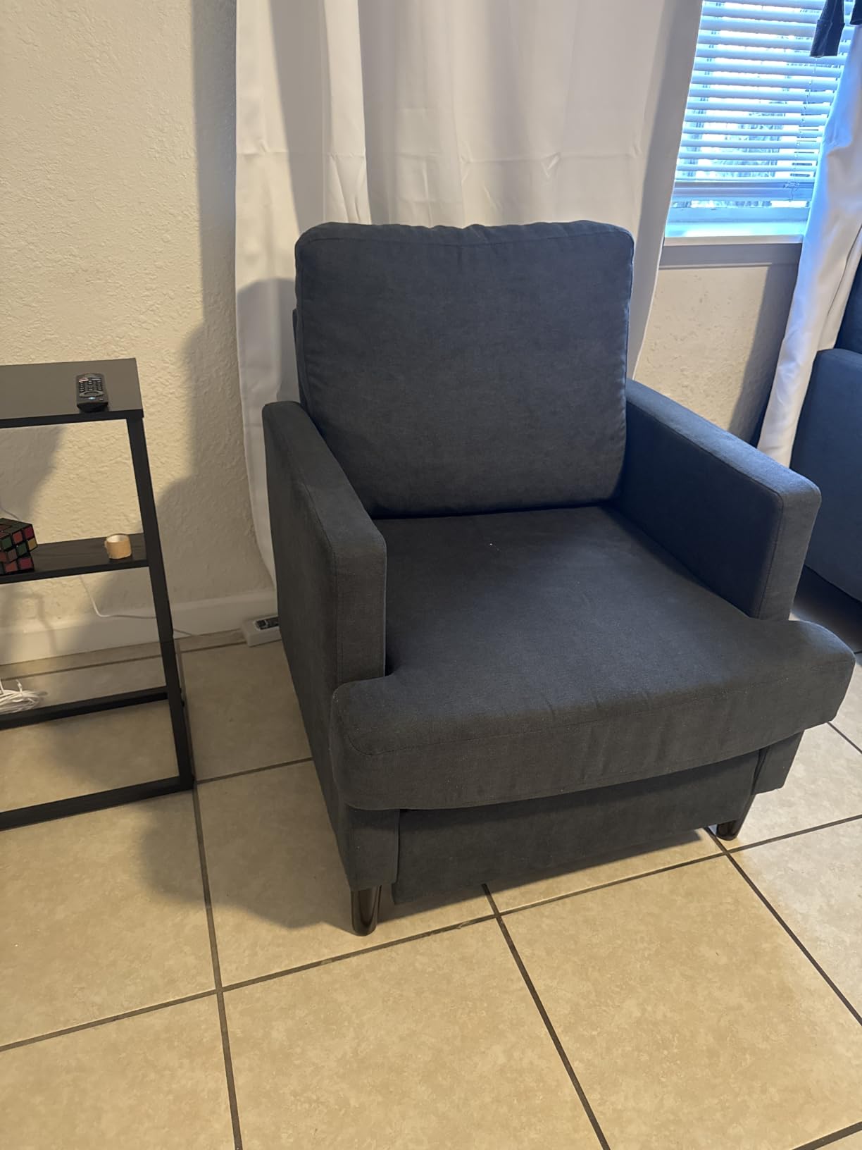 Weture Mid-Century Accent Chair, Dark Grey Armchair Living Room Chairs customer photo 2
