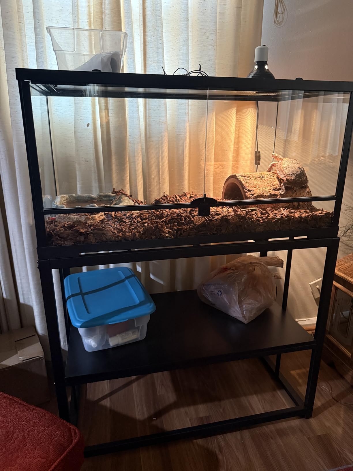 55-75 Gallon Fish Tank Stand, Aquarium & Terrarium Stand for Home Office customer photo 2