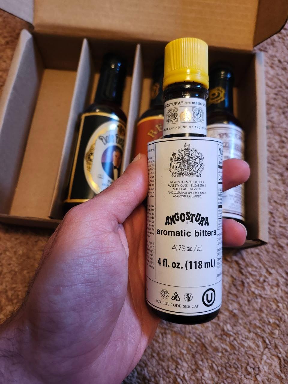 COCKTAILIER Aromatic Cocktail Bitters for Old Fashioned Gift Set | 4 Bottles: Angostura, Peychaud's, Regans' Orange, and Dale DeGroff's Pimento Bitters | Whiskey Bitters Set | Sampler Set customer photo 2