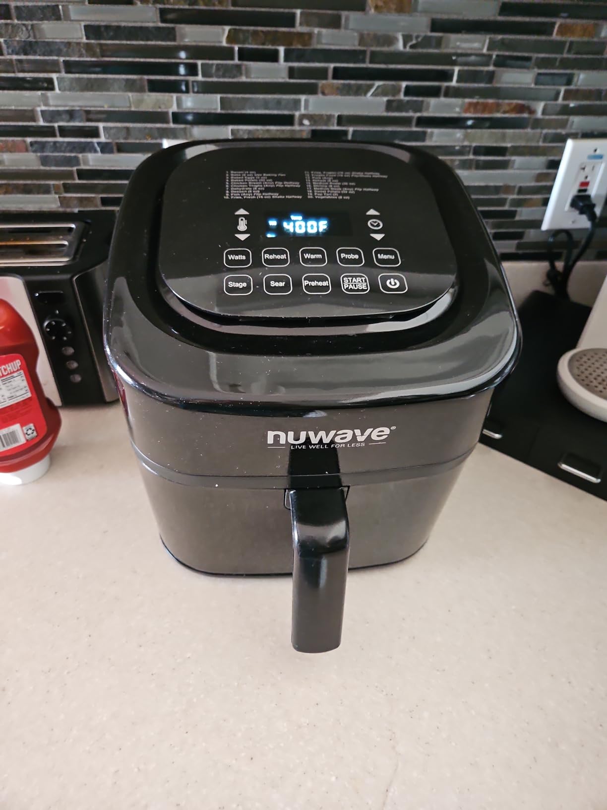 Nuwave Brio Plus 8 Qt Air Fryer, PFAS Free, New & Improved, 50-400°F in 5°F customer photo 1