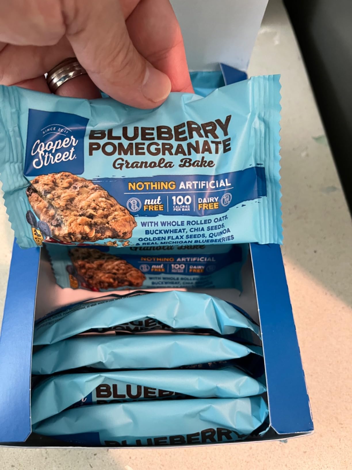 Cooper Street Blueberry Pomegranate Soft Baked Fruit Granola Bars, 12ct customer photo 1