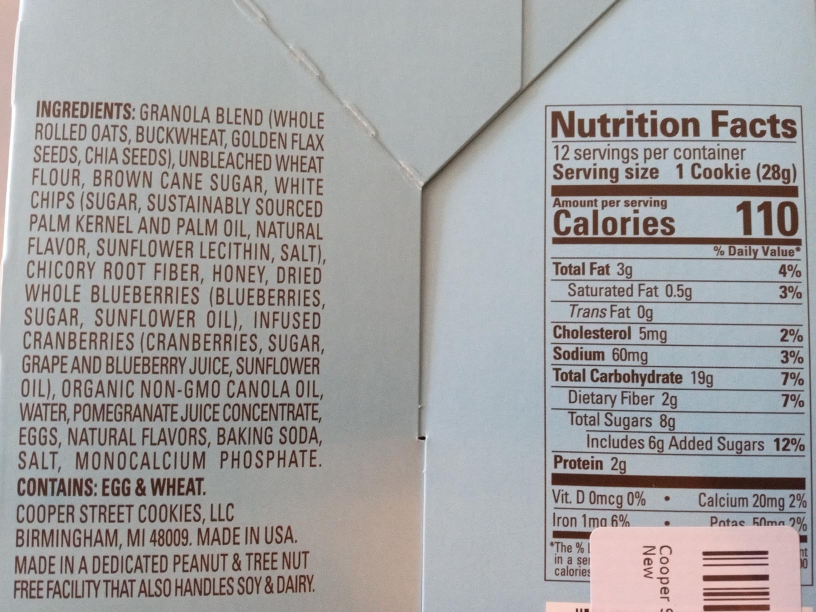 Cooper Street Blueberry Pomegranate Soft Baked Fruit Granola Bars, 12ct customer photo 2