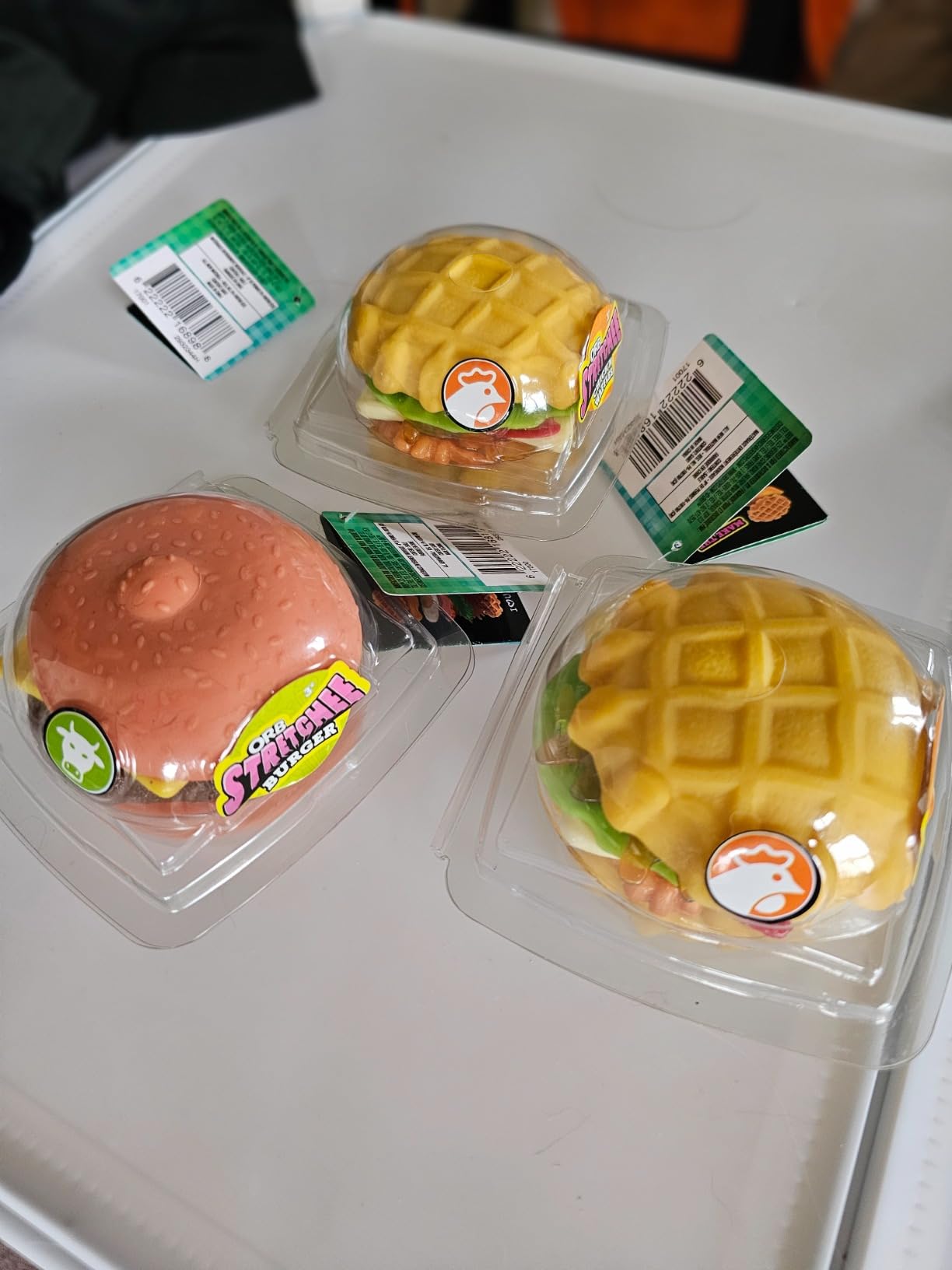 ORB Stretchee Foodz - Secret Menu 3 Pack - Mix and Match, Stretch, and Even Squeeze This Hamburger and Sandwich Trio for Stress Relief - Original Sensory/Fidget Play Food Toys for Kids and Adults customer photo 2