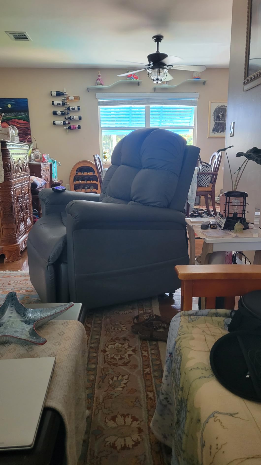 MCombo Power Lift Recliner Chair for Elderly, Fabric 7287 (Oatmeal, Medium) customer photo 2