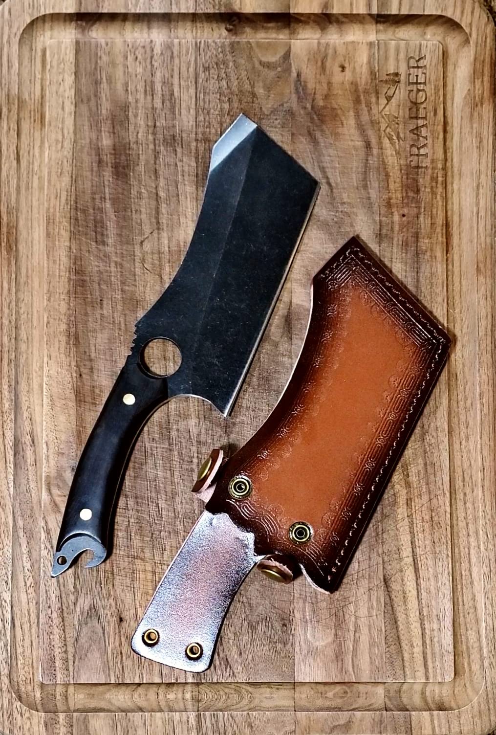 Dream Reach Meat Cleaver Knife - Heavy Duty Stainless Steel Hand Forged customer photo 2