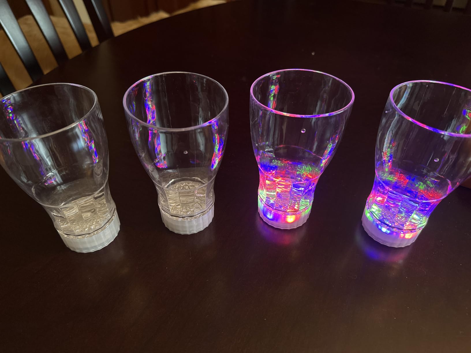 Set of 4 11-oz LED Light-Up Flashing Multi-Color Cola/Juice Party Cups customer photo 1