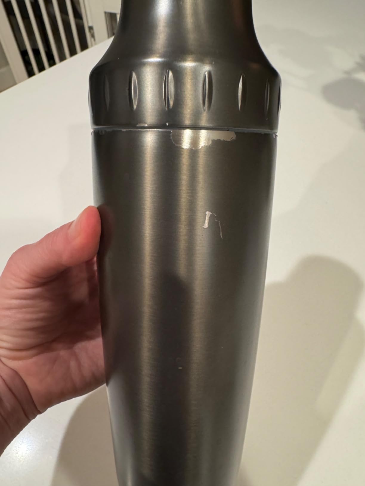 Hybrid Cocktail Shaker Set | Vacuum Insulated Stainless Steel Martini Shaker with Strainer & Jigger Lid | Travel cocktail kit with Bartender Accessory Tools | 30oz | Silver customer photo 2