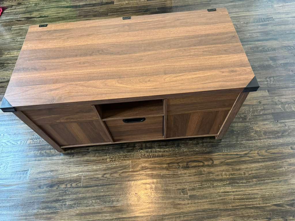 Memobarco Lift Top Coffee Table with Storage Shelf,Grey customer photo 2
