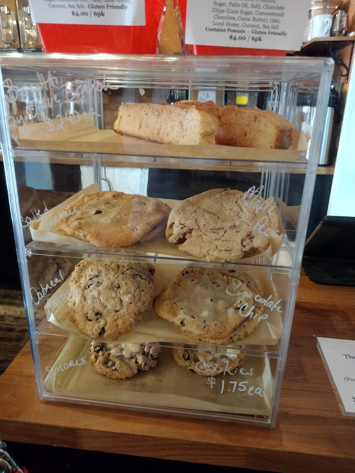 Bread Box for Kitchen Countertop, 4 Layers Pastry Display Case, 1 Pack | Easy Assembly, Adjustable Shelves, Magnetic Door, Clear View customer photo 2