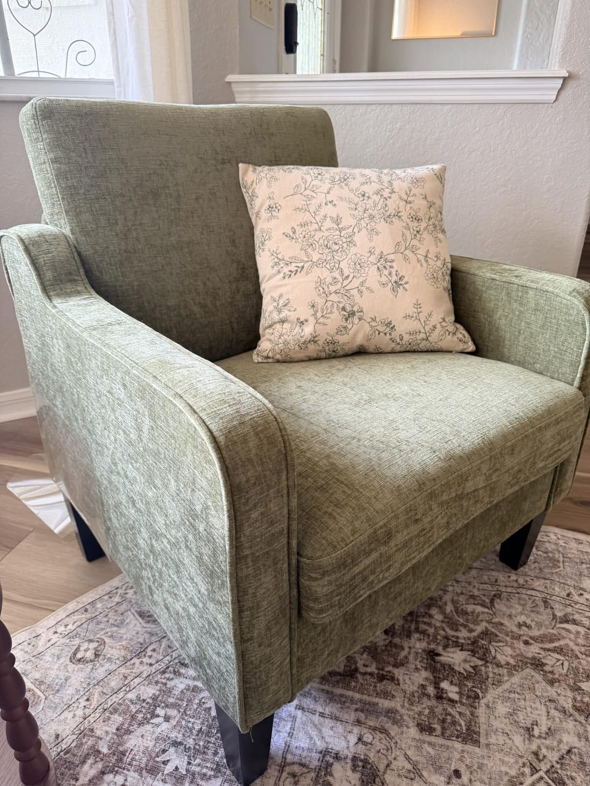 VINGLI Accent Chair, Chenille Upholstered Armchair, 380 LBS, Living Room customer photo 1