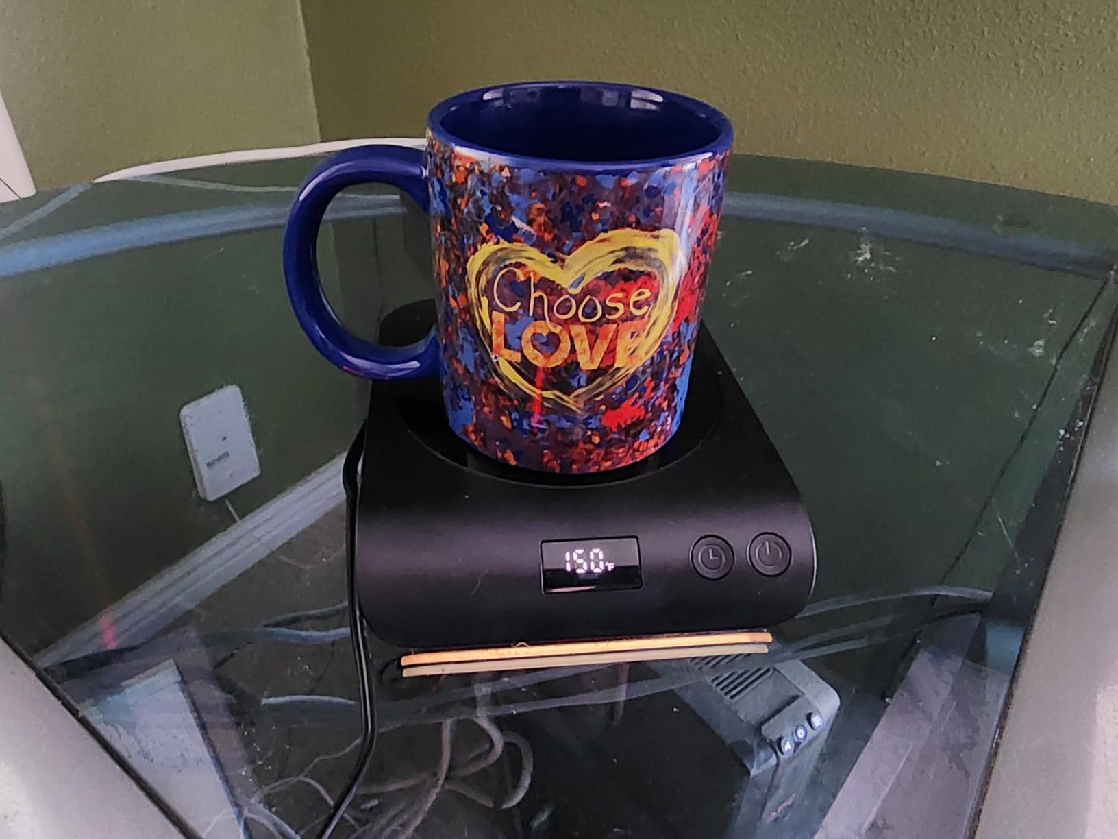 Gaiatop Coffee Mug Warmer, 50W Smart Cup Warmers, Fast Heating Plate-Black customer photo 2