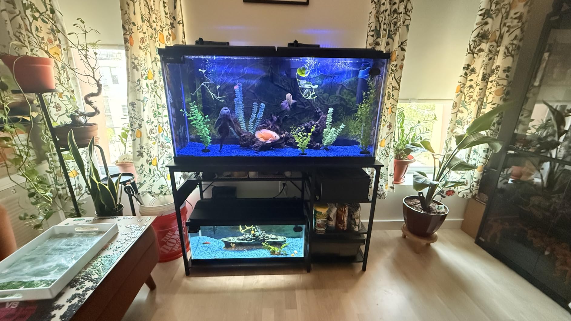 Keelian 55-75 Gallon Fish Tank Stand With Power Outlets for Aquarium Stand customer photo 1