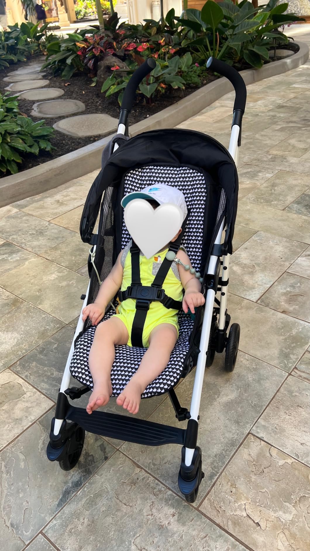Chicco Liteway Stroller, Compact Fold Baby Stroller with Canopy, Lightweight Aluminum Frame Umbrella Stroller, for Use with Babies and Toddlers up to 40 lbs, Arctic/Blue customer photo 2