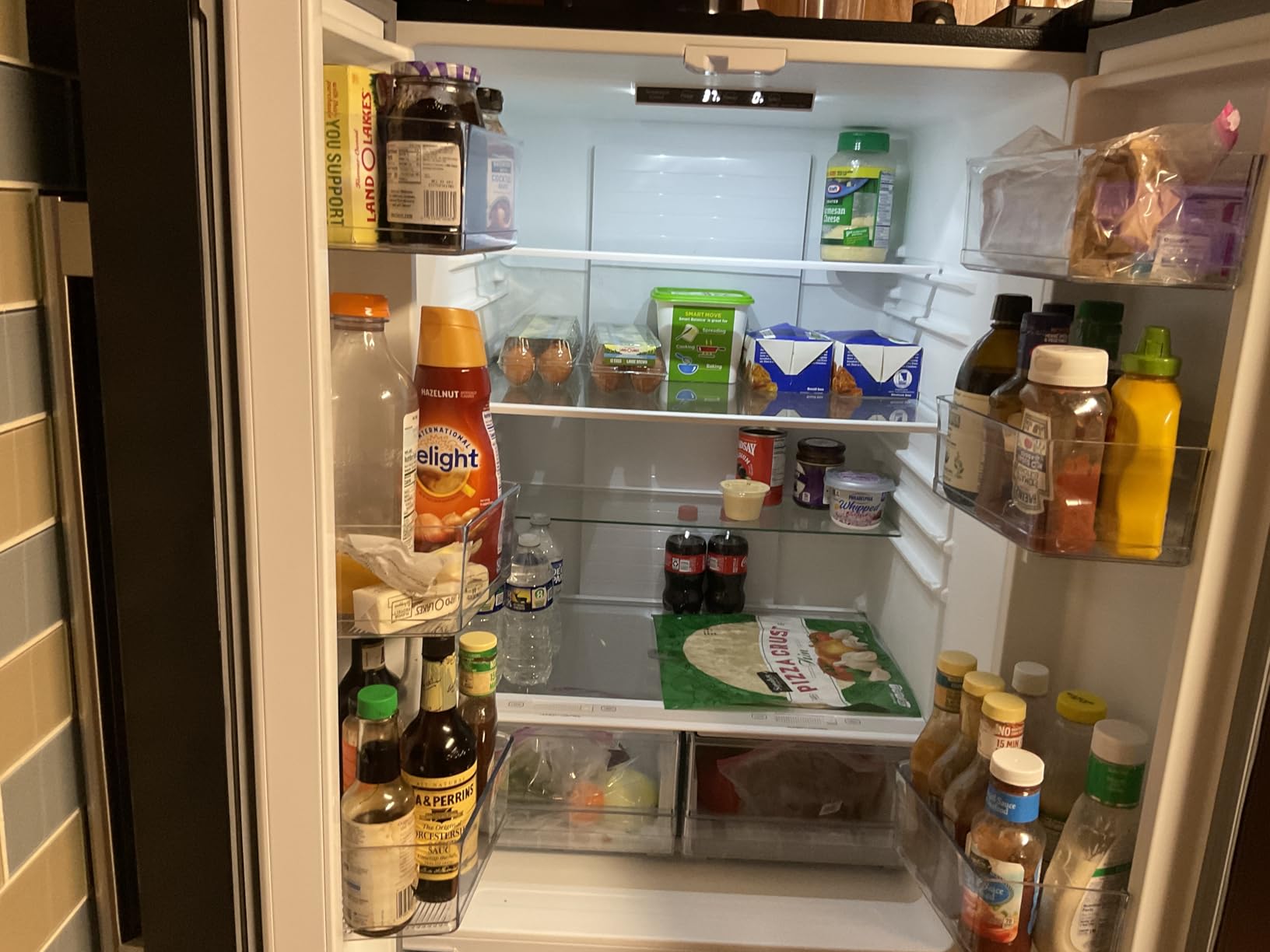 BLACK+DECKER 21.2 Cu. Ft. Convertible Freezer Refrigerator, Upright Freezer with Glass Shelves, Reversible Door,ENERGY STAR rated, Frost Free, BUC2120MS, Stainless Look customer photo 2