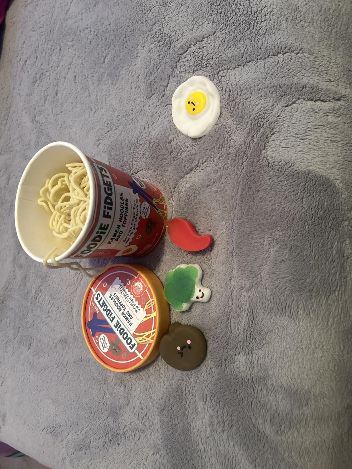 MindWare Foodie Fidgets Ramen Noodles and Toppings Set of Squishy Toys for Kids and Adults - Ages 5 and Up customer photo 1