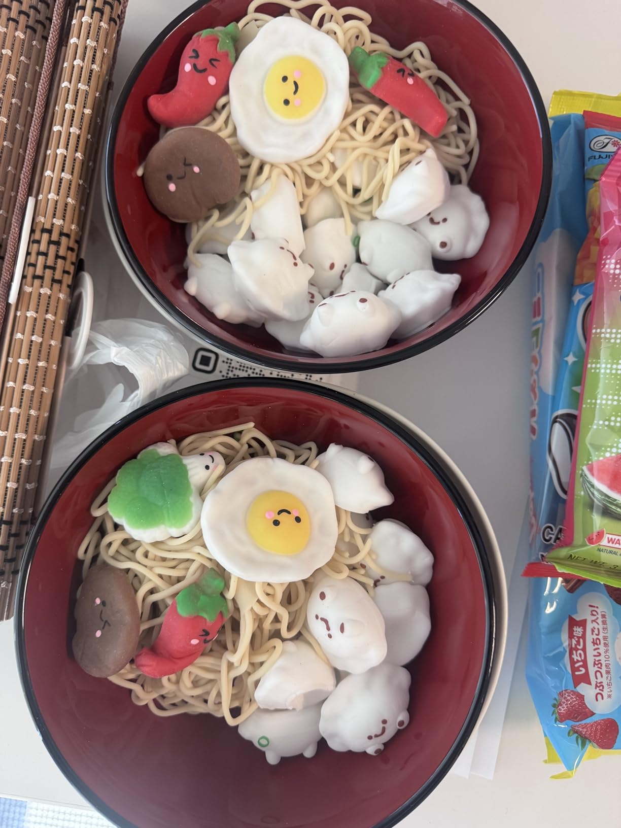 MindWare Foodie Fidgets Ramen Noodles and Toppings Set of Squishy Toys for Kids and Adults - Ages 5 and Up customer photo 2