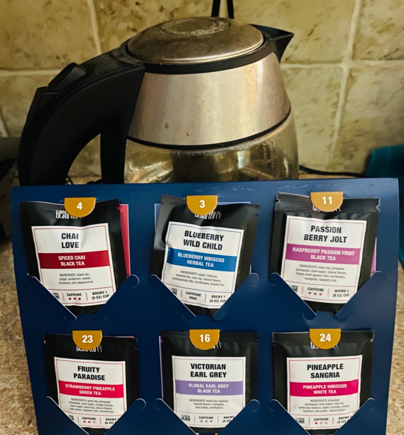 Tiesta Tea 2025 Advent Calendar, 24 Unique Loose Leaf Blends | Limited Edition Holiday Tea Gift Set, Perfect Variety Pack for Tea Enthusiasts customer photo 2