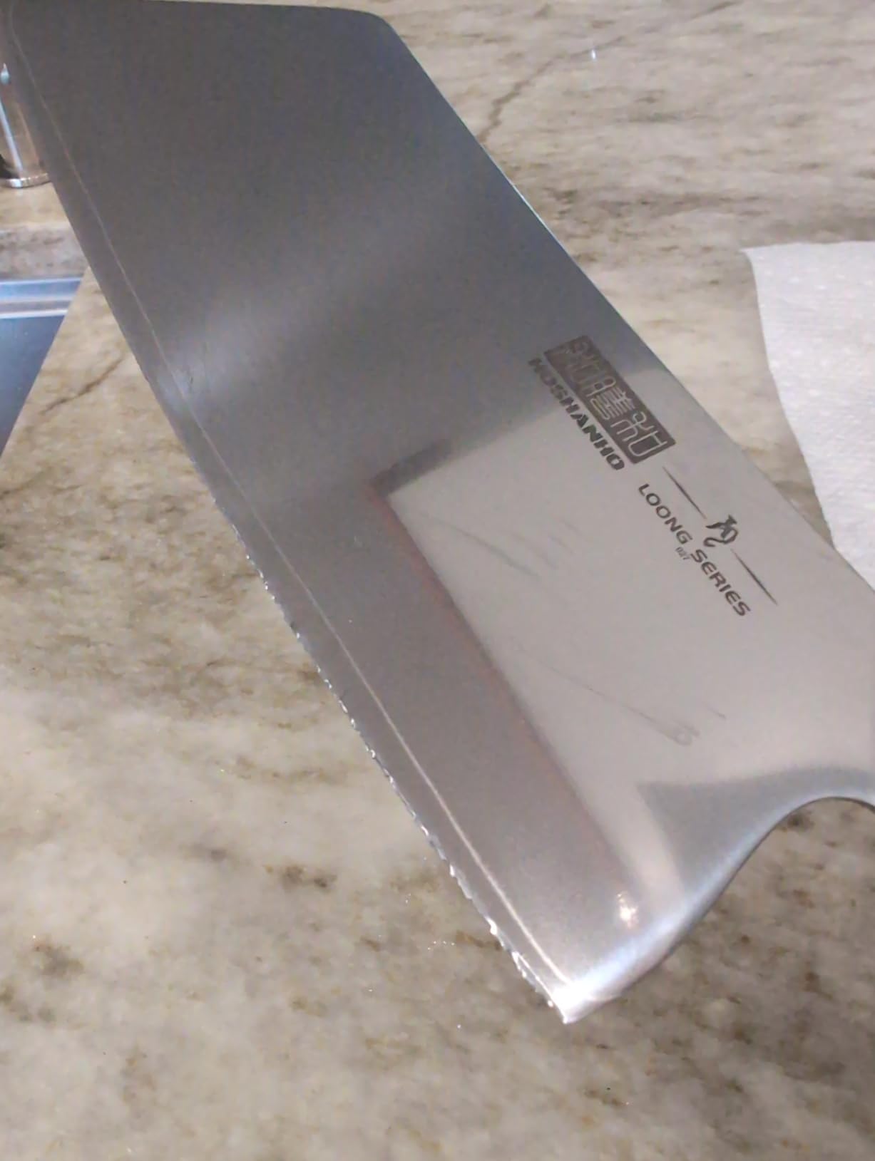 HOSHANHO Cleaver Knife 7 Inch, Ultra Sharp Vegetable Meat Chopper Knife customer photo 1