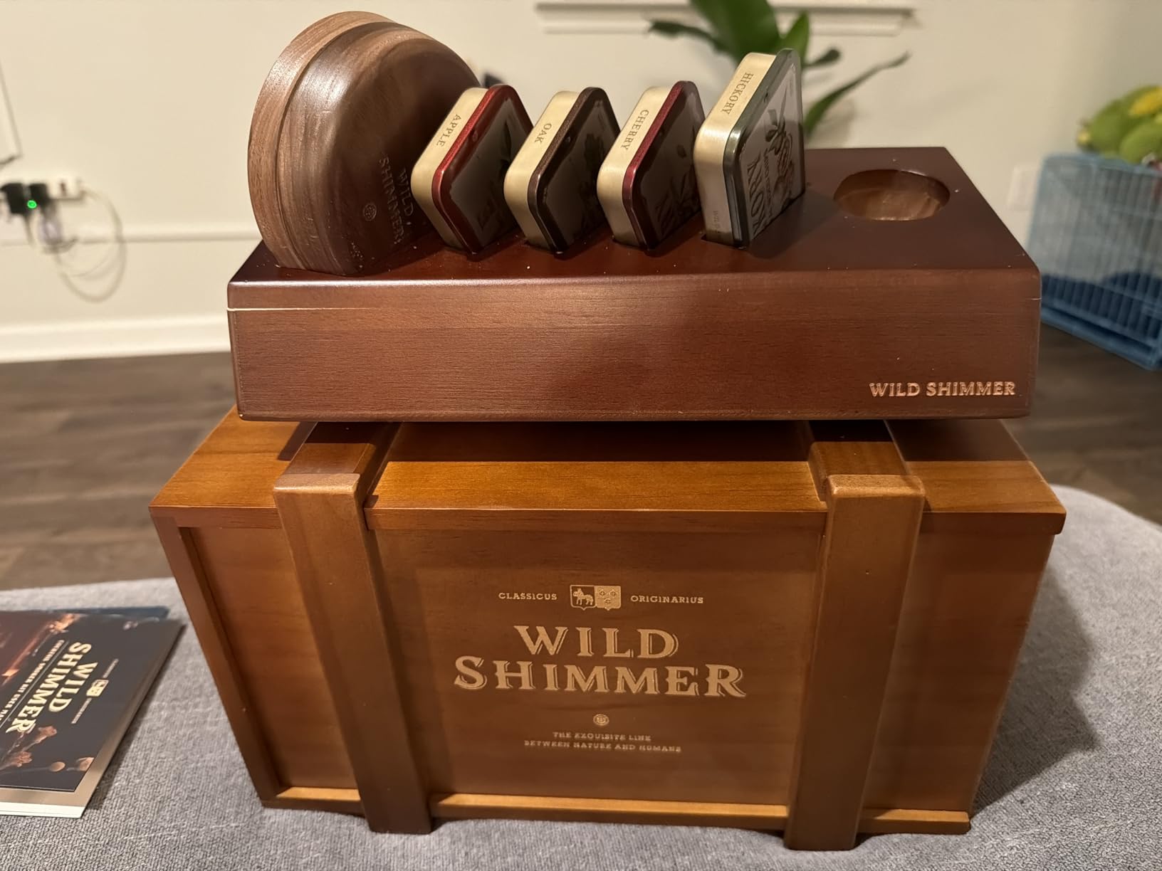 Cocktail Whiskey Smoker Kit with Torch, Wooden Box & Stand | Premium USA Walnut Smoker & 4 Flavors Natural Wood Chips | Old Fashioned Smoker Kit | Bourbon Gifts for Men customer photo 2