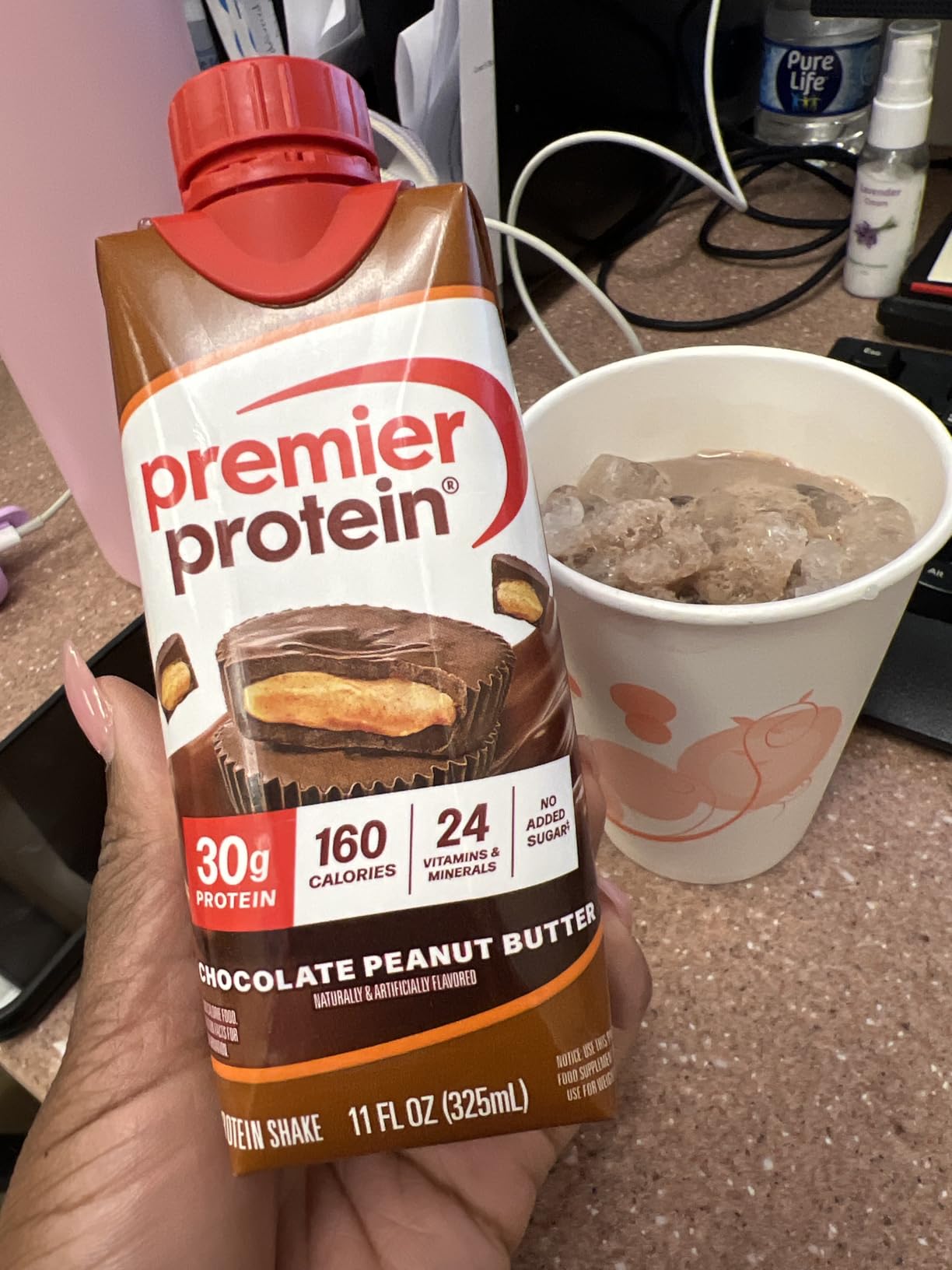 Premier Protein Shake, Liquid, Chocolate Peanut Butter, 30g Protein, Bottle, Gluten Free, 11 fl oz, 12 Pack customer photo 1