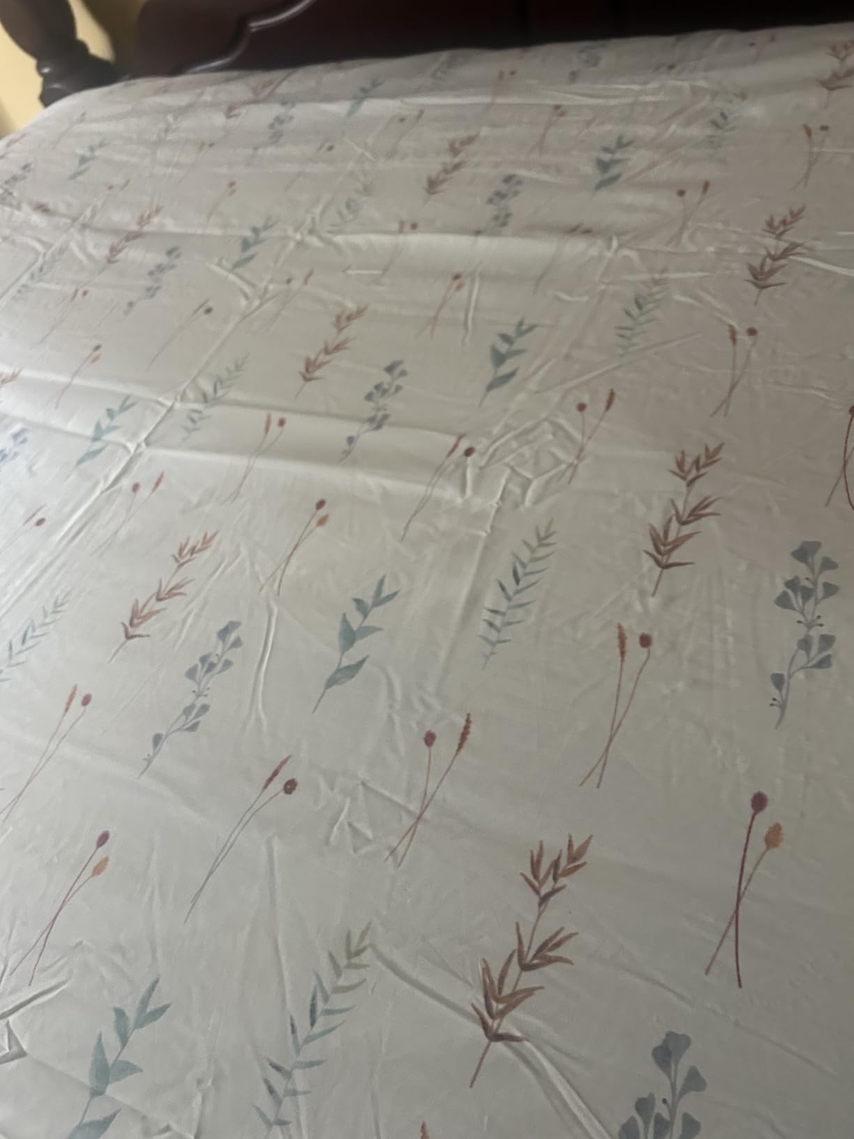 ZOYER 100% Cotton Queen Sheets, Percale Weave, Fairy Meadows customer photo 2