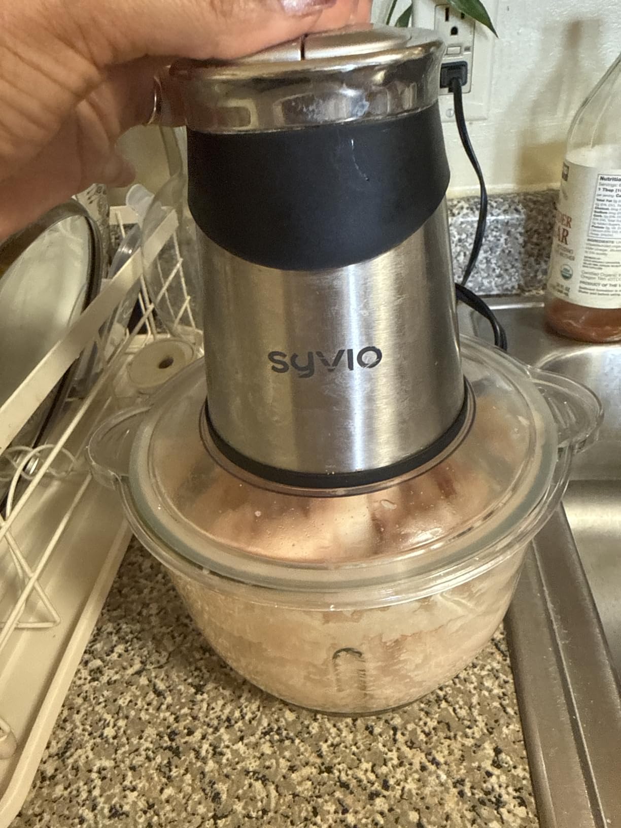 Sovyime Food Processor, 2‑Speed Electric Food Chopper & Small Meat Grinder customer photo 2