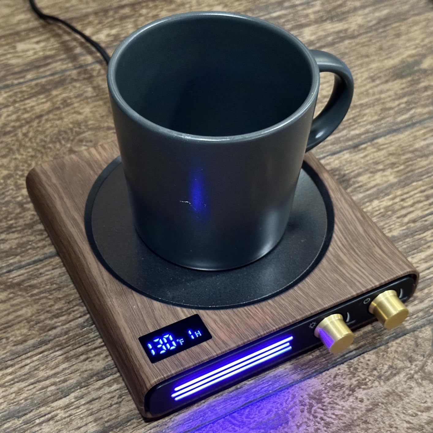 CEROBEAR Retro Coffee Mug Warmer for Desk, 50W Fast Heating Cup Warmer customer photo 1