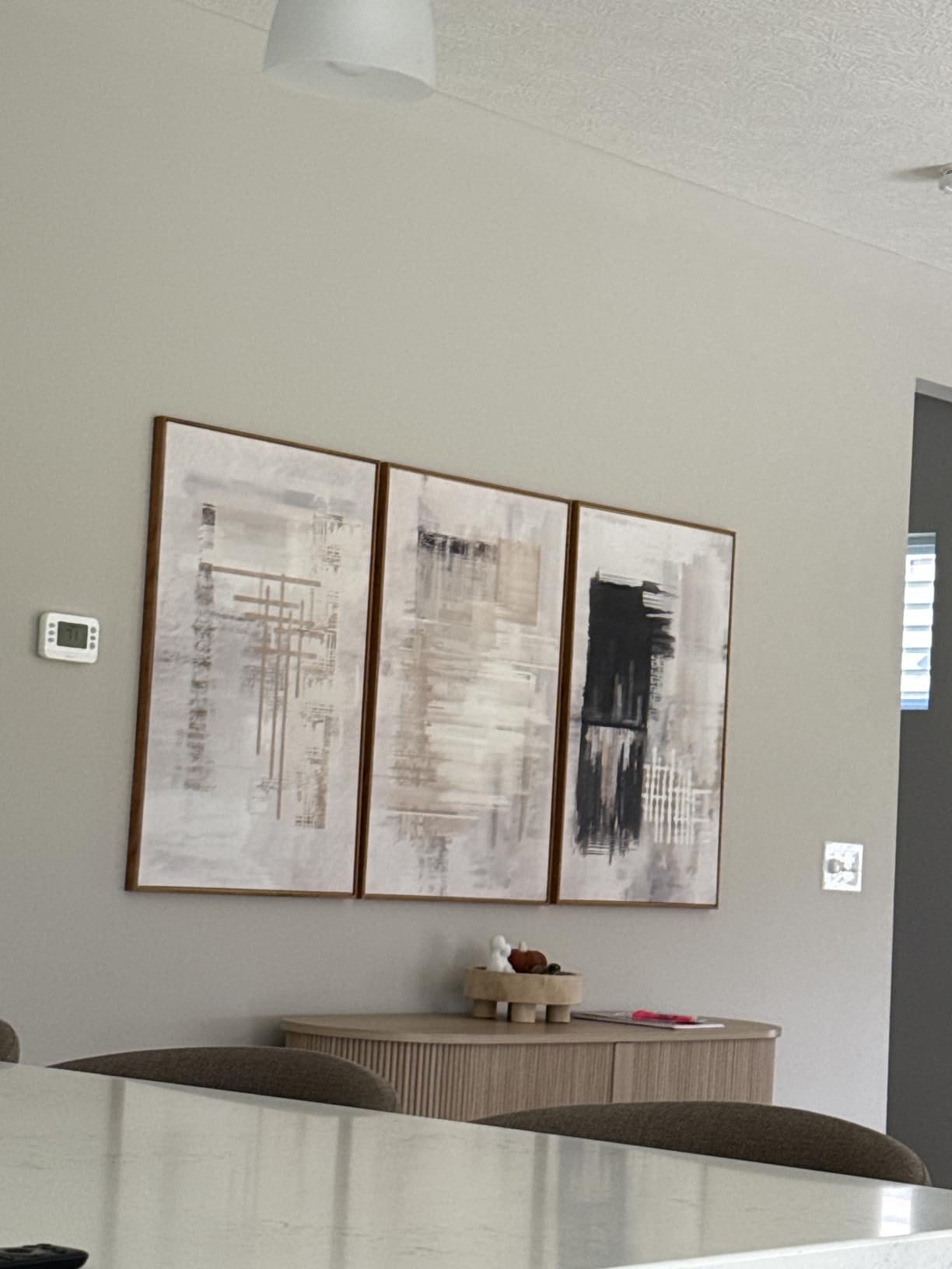 HPINUB Large Minimalist Abstract Framed Canvas Wall Art Set -24