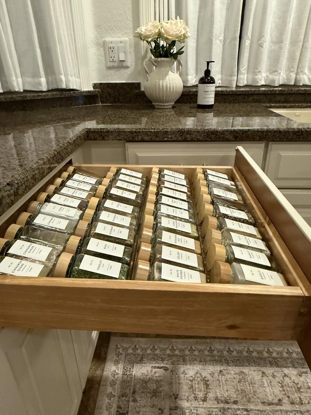PanPanPal Spice Drawer Organizer, 8 Pack Clear Seasoning Organizer Rack customer photo 2