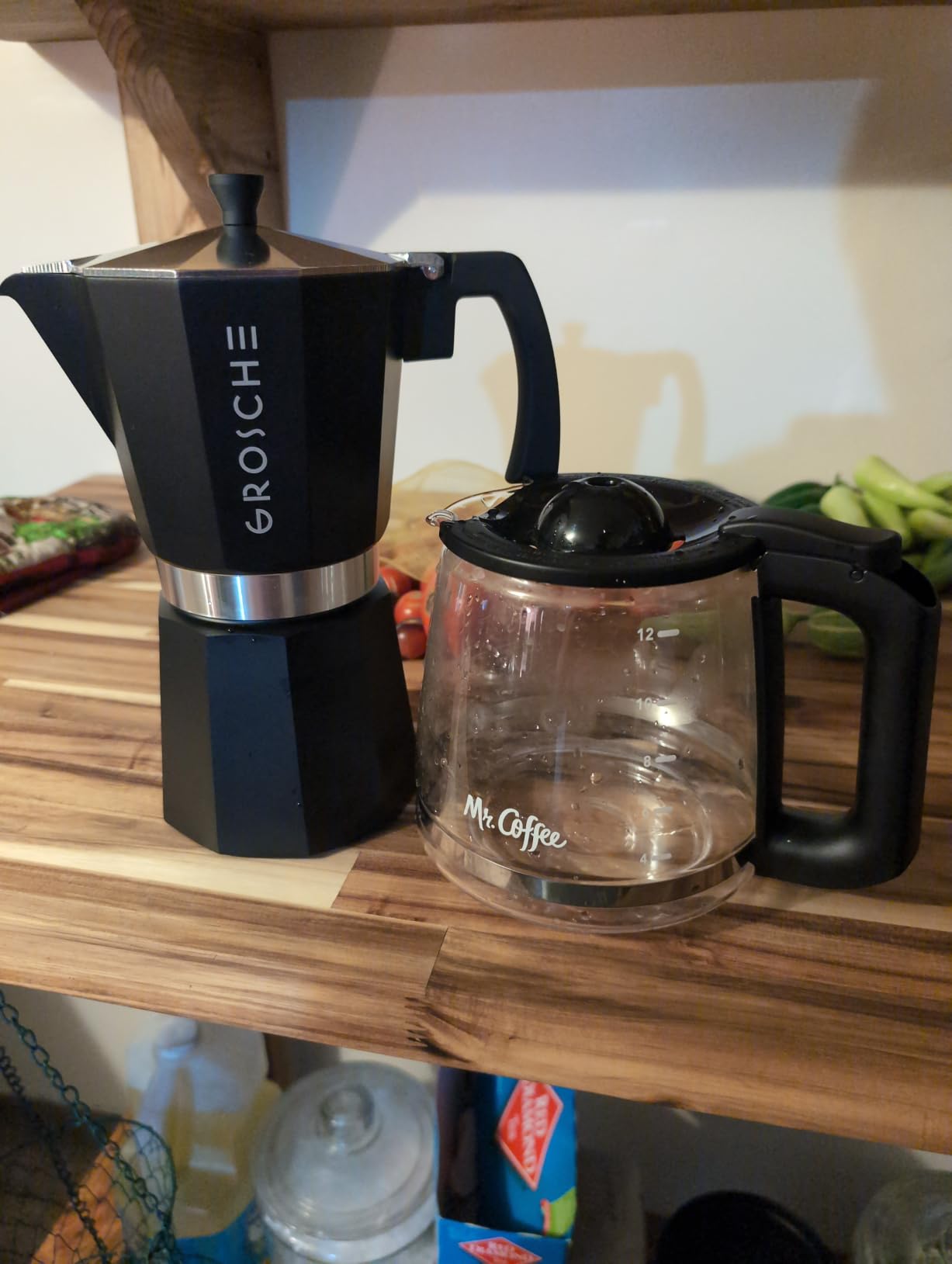 GROSCHE Milano Induction Stovetop Espresso Maker Moka Pot 6 Cup (Black) customer photo 2