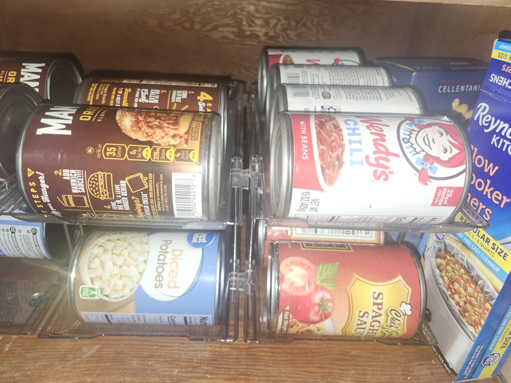 Jsyrjing Can Organizer for Pantry, 3-Tier Stackable Can Dispenser Rack customer photo 1