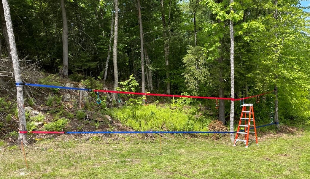 Ninja Warrior Obstacle Course for Kids-Playground Fitness Equipment Ninja Slackline with Multiple Accessories for Kids,Contain Swings,Rope ladders,Rings,Ninja Couse for Kids Outside (2x56ft) customer photo 1