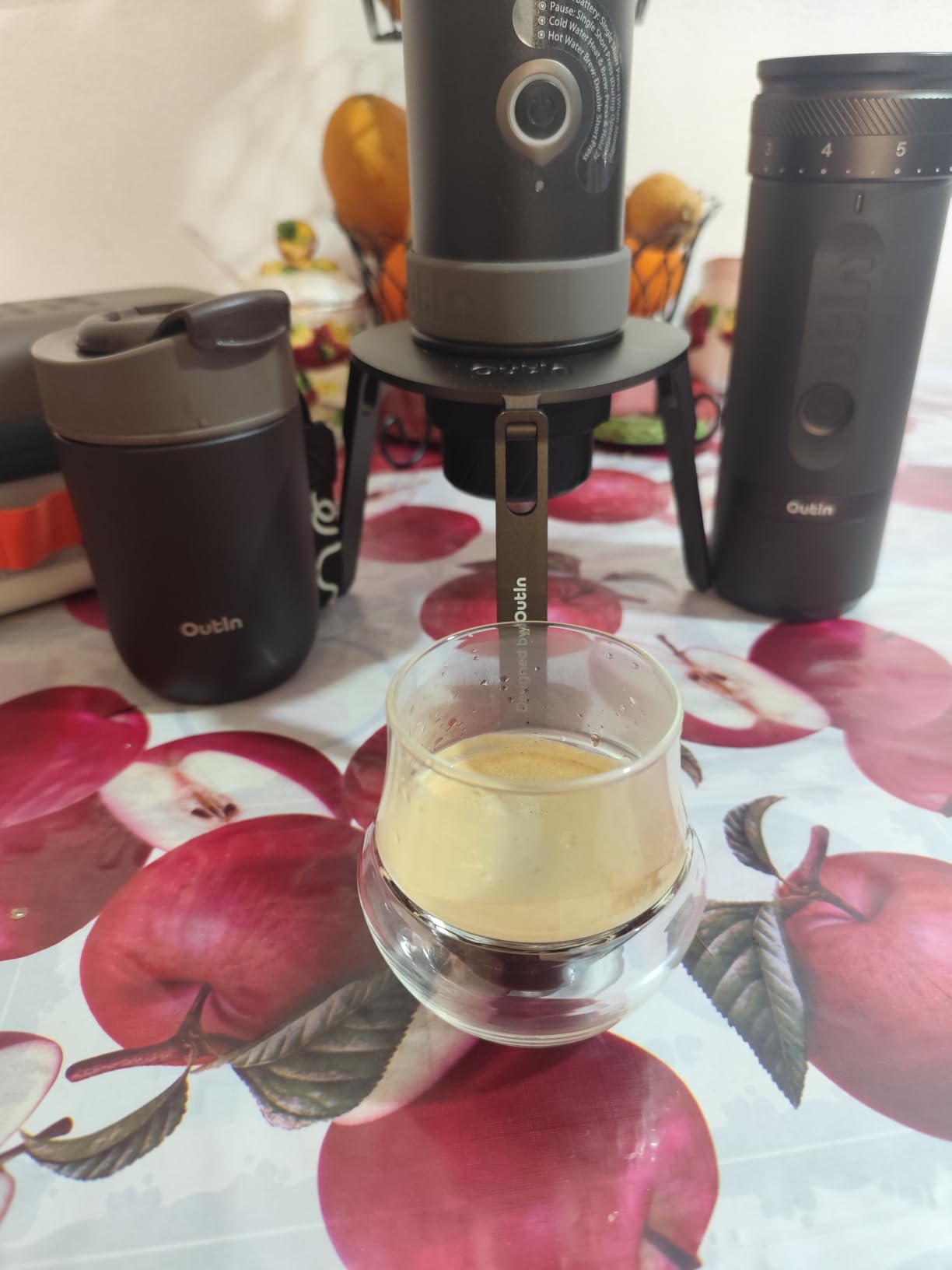 OutIn Fino Portable Electric Coffee Grinder with 28 Precise Grind Settings customer photo 1