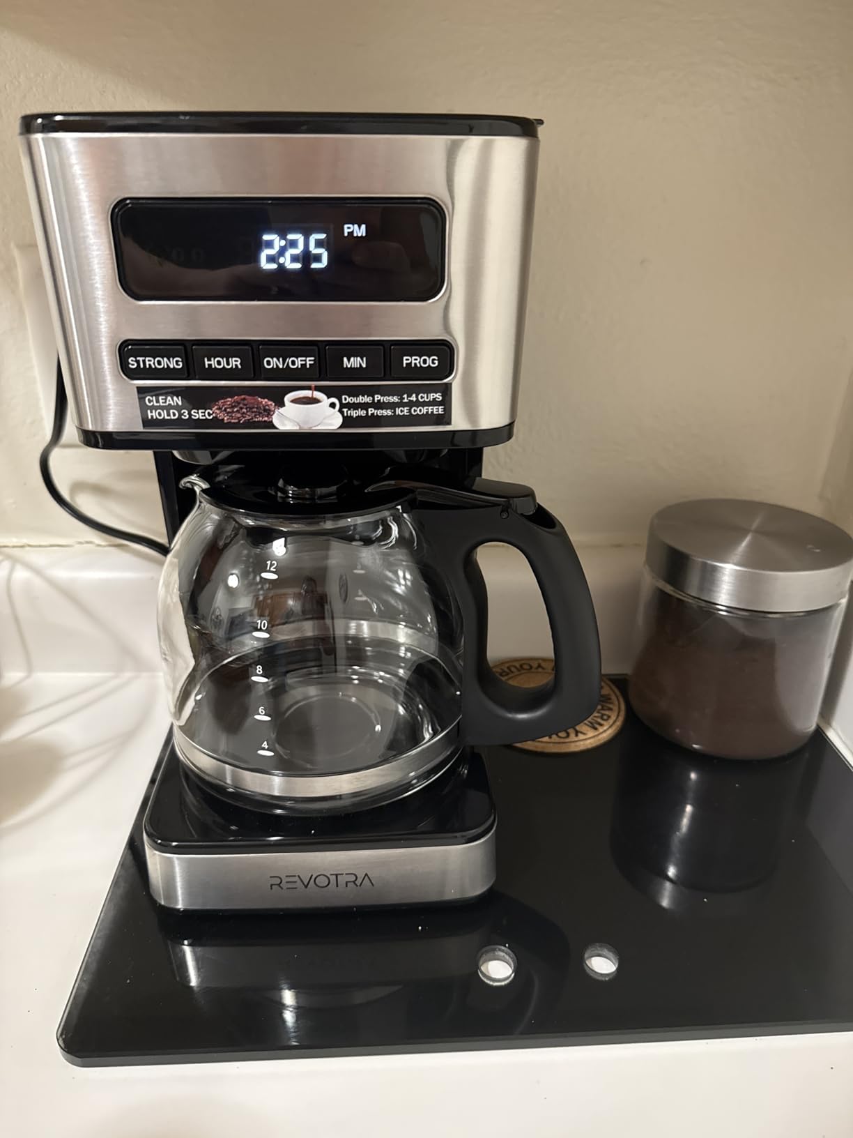 REVOTRA 12 Cup Programmable Coffee Maker, Hot and Iced Drip Coffee Makers customer photo 1