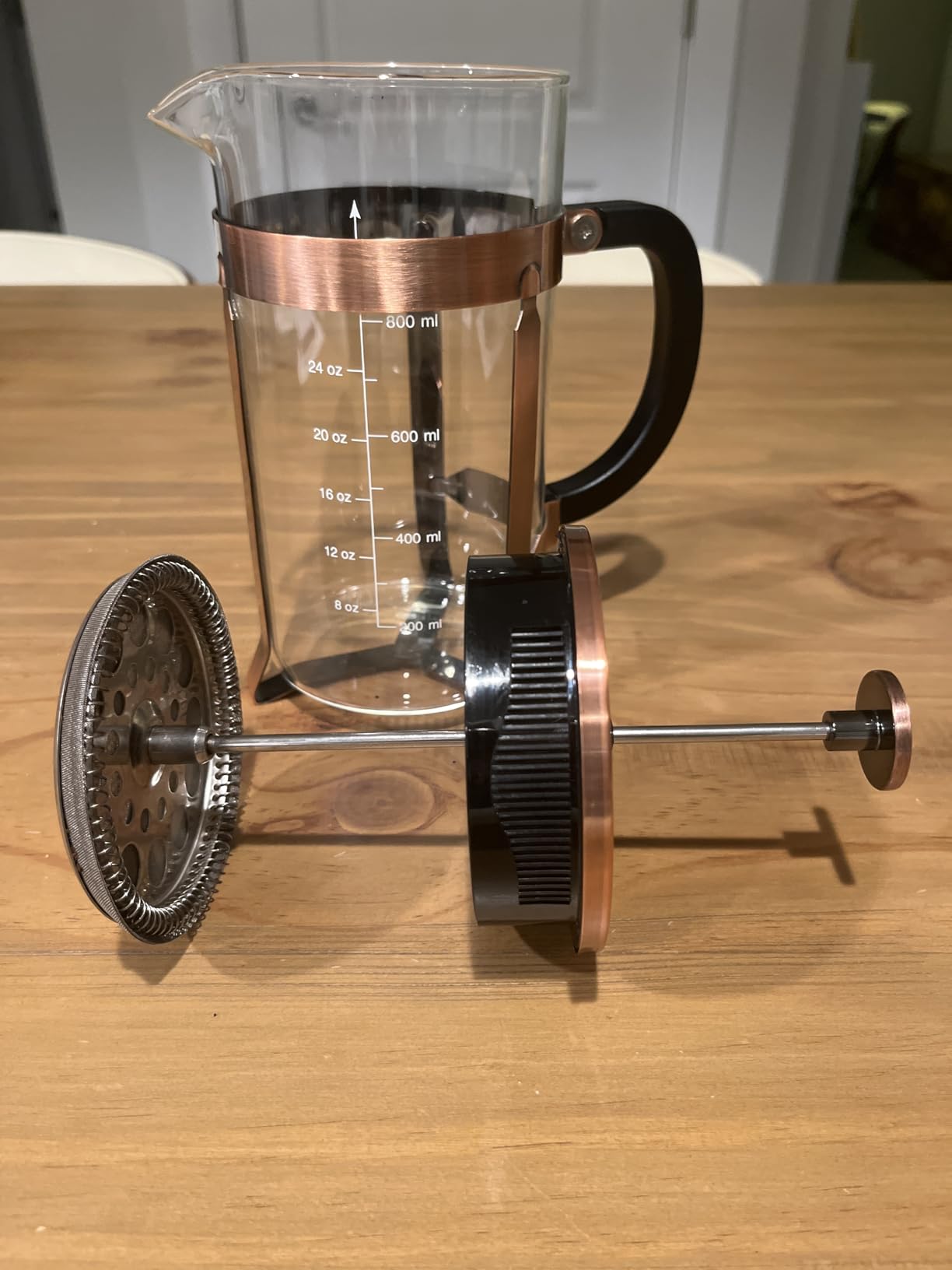 QUQIYSO French Press Coffee Maker 51oz, Large French Press, Thickened Glass customer photo 1