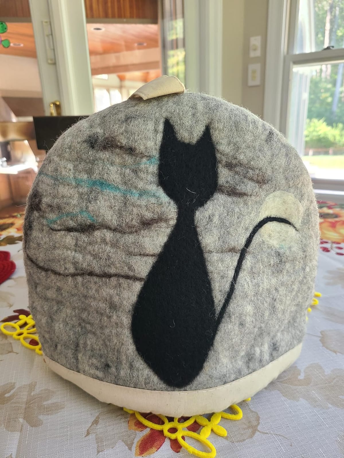 Glaciart One Wool Teapot Cozy Kettle Cover | Dome Shaped Large Tea Cosy, Kettle or French Press | Handmade & Needle Felted from Natural Wool | Warms Up to 2 Hours | Great as Gift customer photo 1
