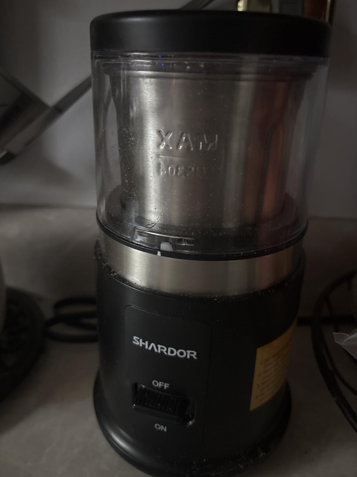 SHARDOR One Touch Coffee Grinder Electric, Spice, Herb, For Coffee Bean Spices and Seeds with 1 Removable Stainless Steel Bowl, Dry Grinder, Black customer photo 2
