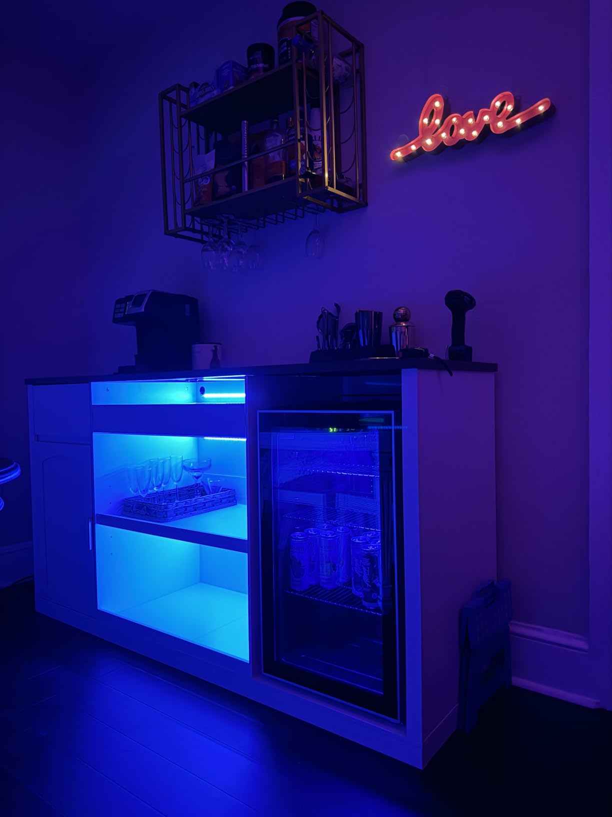 Electactic 26 Bottle Wine Cooler 130 Can Beverage Refrigerator, Small Freestanding Cabinet Wine Cellar with 40℉-61℉ Temperature Control Glass Door, Black customer photo 1