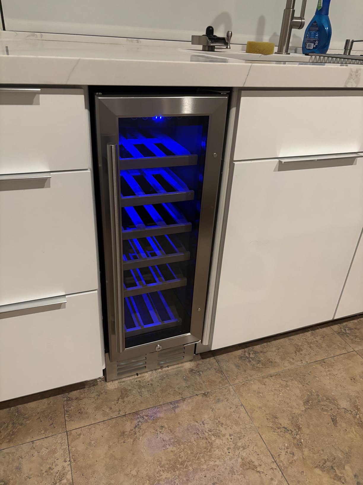 EUHOMY 24 Inch Wine Cooler, 54 Bottle Dual Zone Under Counter Wine Fridge customer photo 1