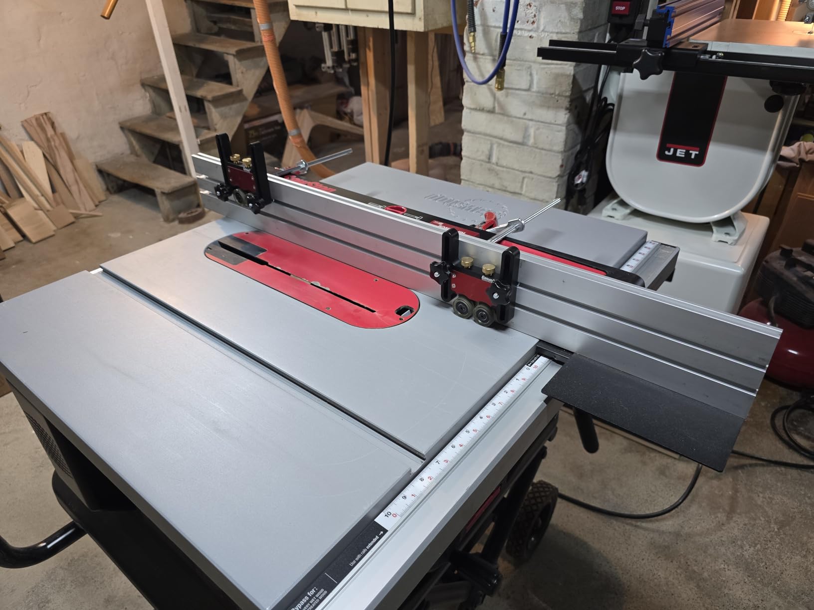 Woodpeckers Auxiliary Rip Fence, 36 Inch Job Site Table Saw Fence Extension, Infeed or Outfeed Support, T-Track Slots, Clamping Blocks - ARF-BSCS customer photo 1
