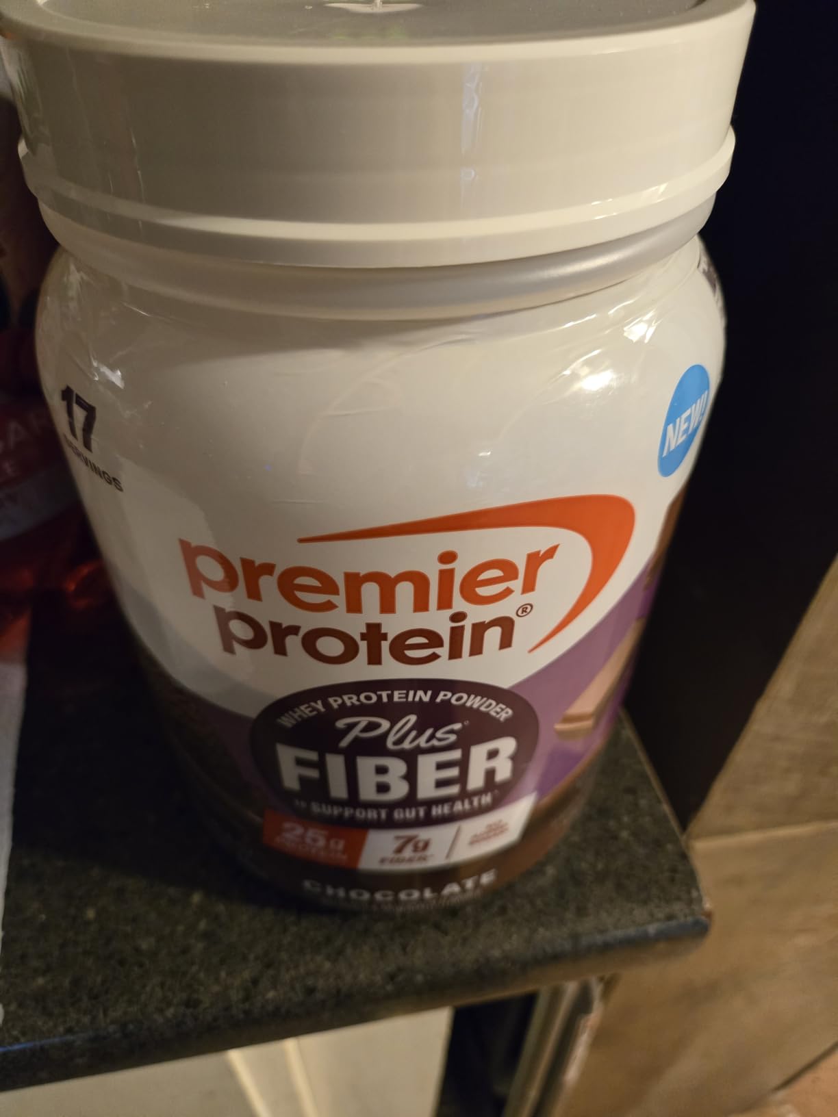 Premier Protein Powder Plus Fiber, Chocolate, 25g Protein, 7g Fiber to Support Gut Health customer photo 2