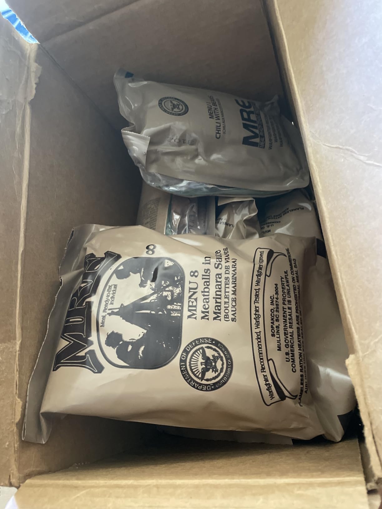 2026 Inspection MRE, U.S. MRE Meals, Emergency Supplies, Emergency Food Supply, Survival Food w/ Flameless Heater, Ready Meals (Variety Pack of 12) – (A or B Case Selected at Random) FRESH STOCK - 10 Year Shelf Life from Inspection Date – 2023 Pack / 2025 Inspection customer photo 1