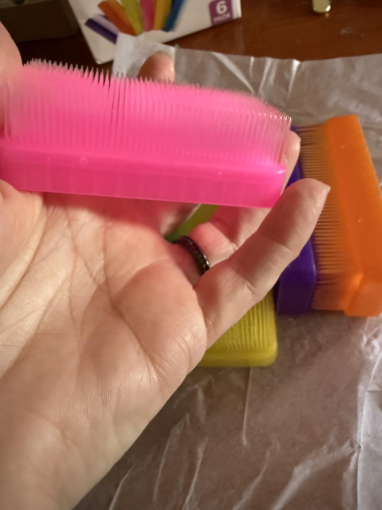 Wilbarger Method Therapy Sensory Brush Colored Pack 6 Therapressure Brush customer photo 1