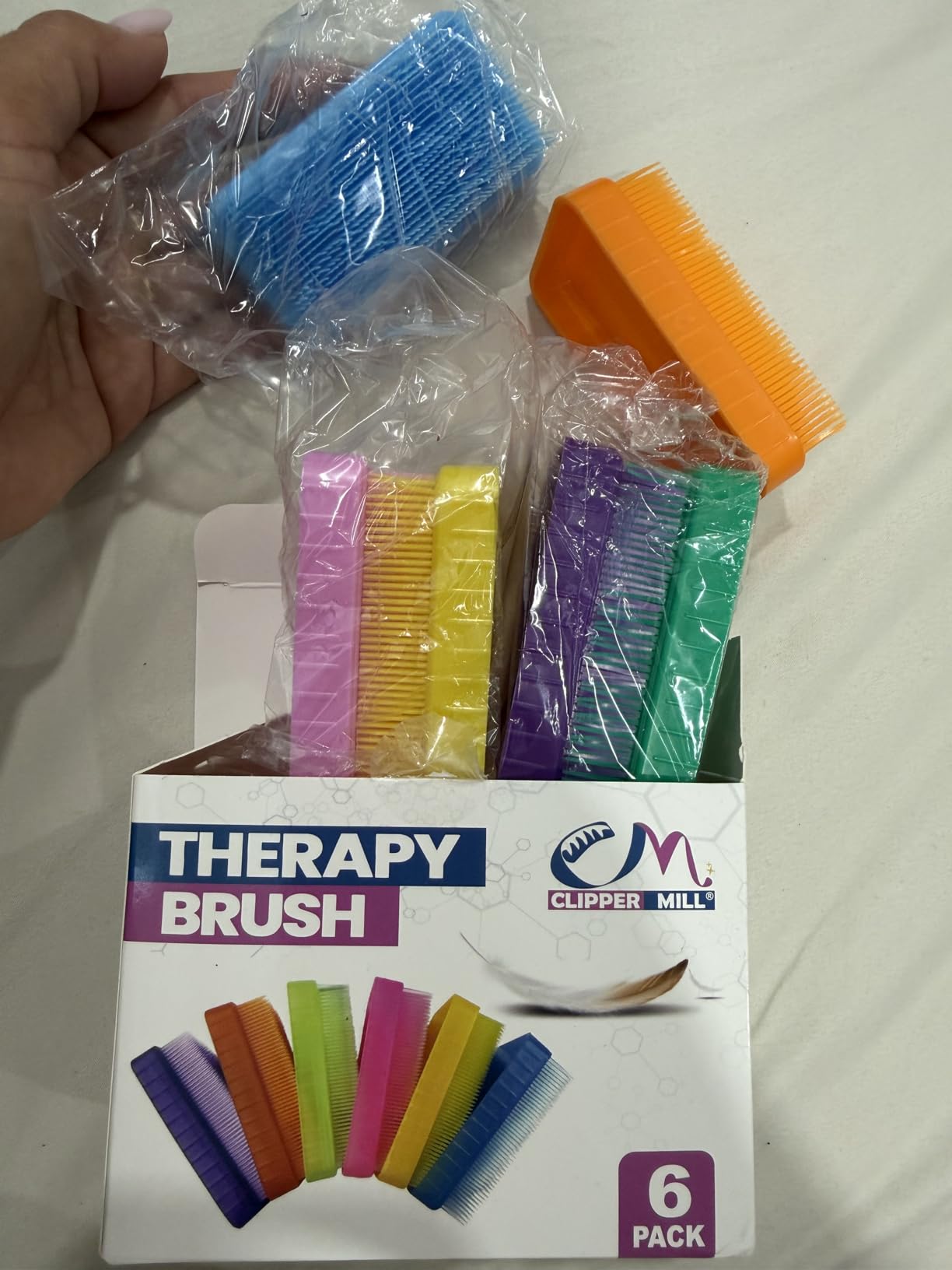 Wilbarger Method Therapy Sensory Brush Colored Pack 6 Therapressure Brush customer photo 2