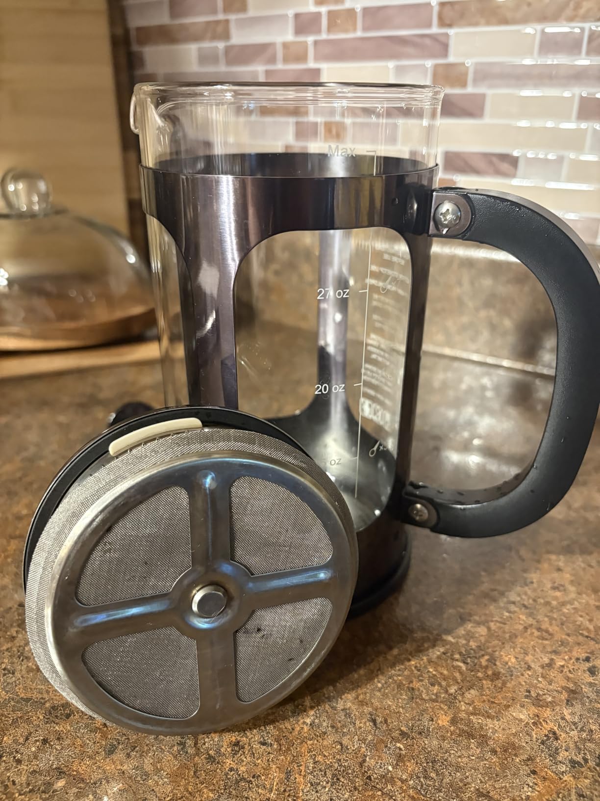 Veken French Press Coffee Maker,No Plastic Touching Cafe,34oz 1L Cafetera customer photo 1