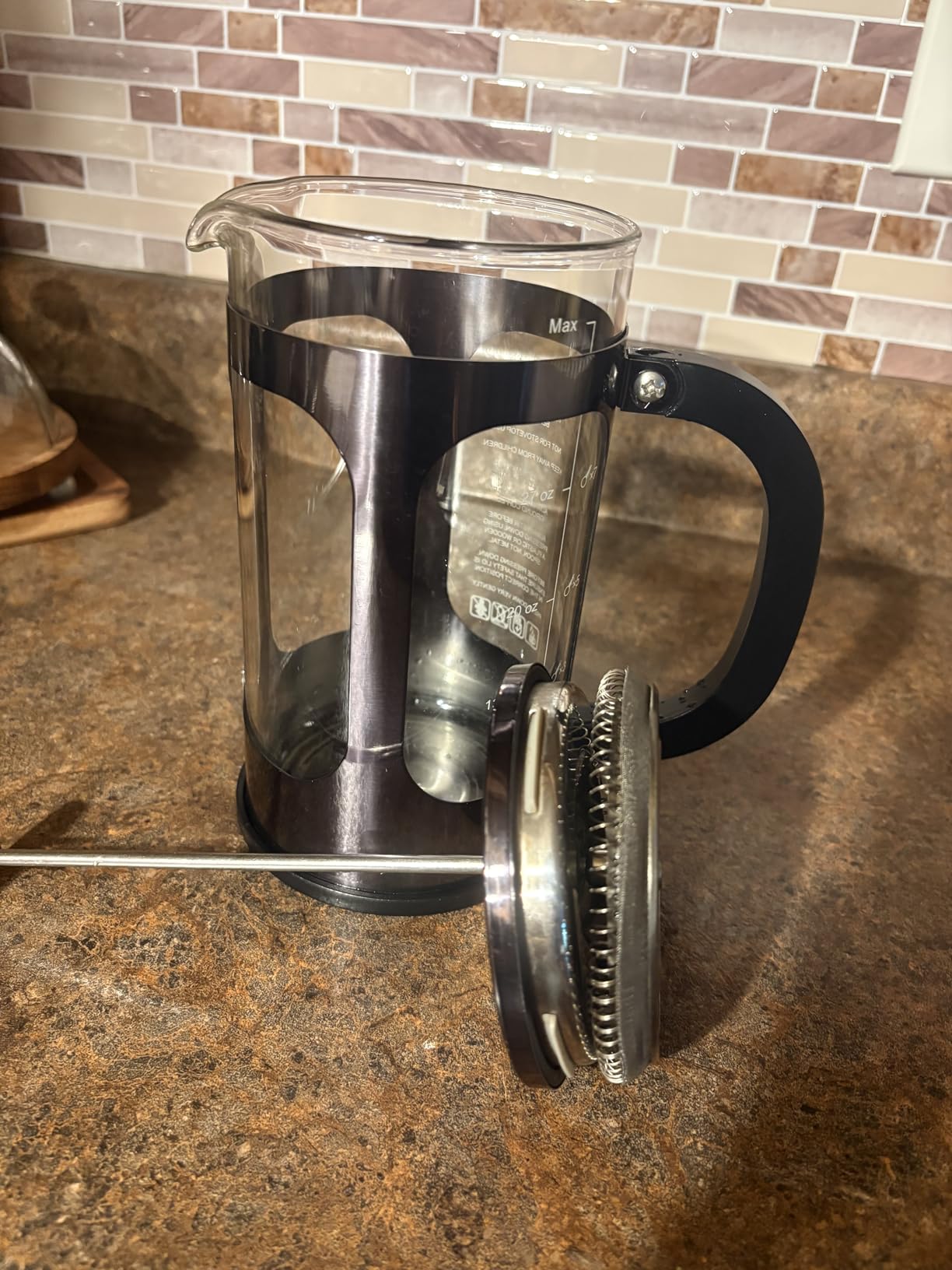 Veken French Press Coffee Maker,No Plastic Touching Cafe,34oz 1L Cafetera customer photo 2