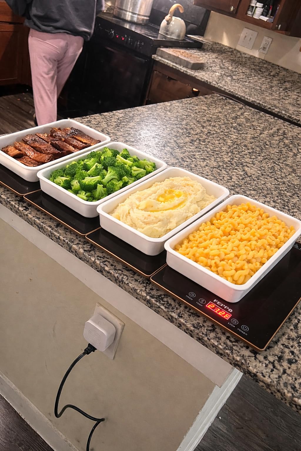 FEPPO Electric Warming Tray, 4-in-1 Food Warmers for Parties Buffet customer photo 2