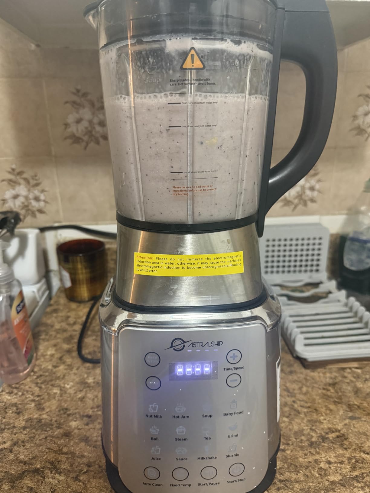 Glass Blenders for Kitchen with Tamper, Blender for Smoothies, Professional Blenders 1500W Motor, 9 Adjustable Speeds, 14 Preset Programs, High-Speed Heating Blender for Nut Milk, Soups, Sauces & More customer photo 2